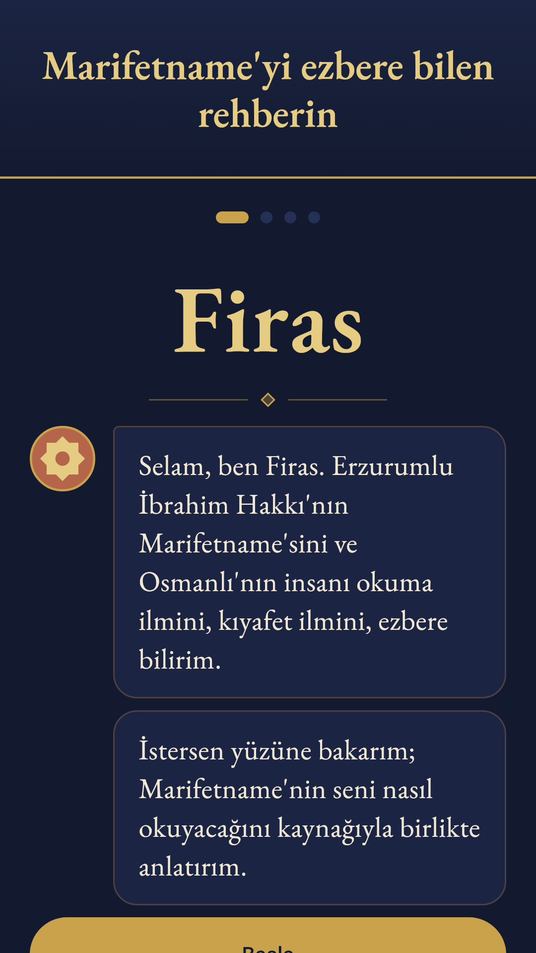 Marifetname'yi ezbere bilen rehberin